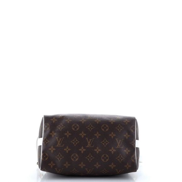 Louis Vuitton Speedy Bandouliere Bag LV Match Monogram Canvas 25 Brown - Picture 4 of 10